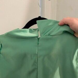 CUSTOM MADE GREEN WEDDING GOWN